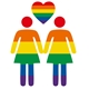 Rainbow Women Love Sticker